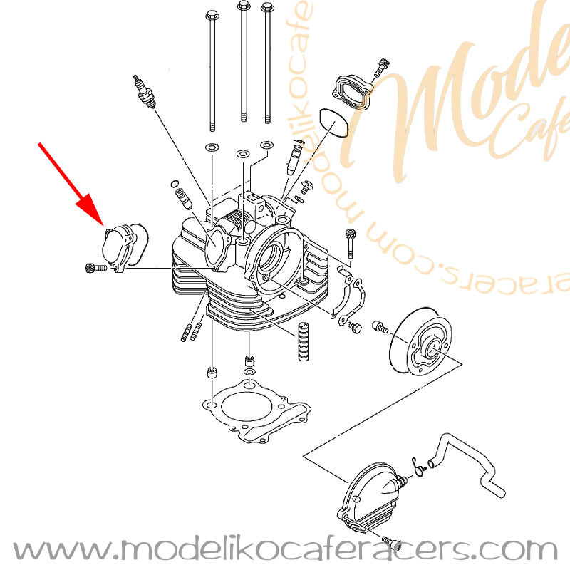 Tapa de Balancines Delantera OEM - Yamaha SR250